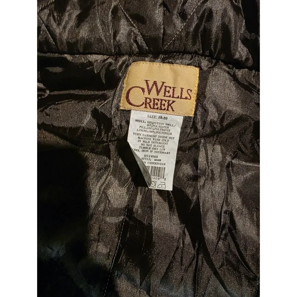 Vintage Wells Creek Size 18-20 Youth Boys Camo Full Zip Jacket